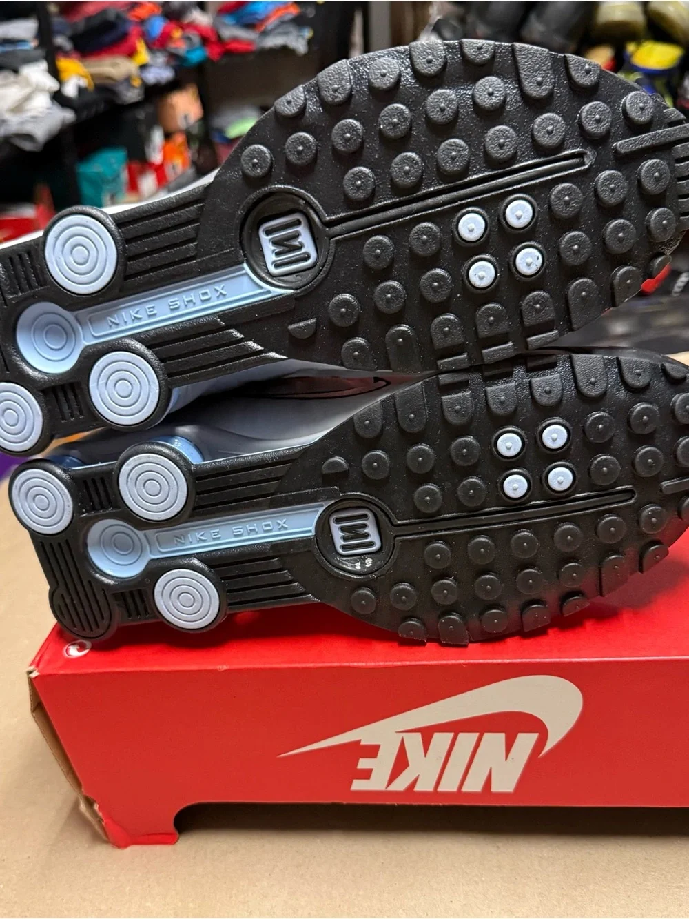 Nike Shox R4 Psychic Blur Mens size 12 running shoes NEW!